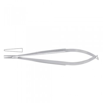 Castroviejo Micro Needle Holder Straight - Standard Stainless Steel, 14 cm - 5 1/2"